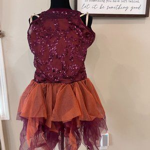 Adult Medium contemporary/ Jazz/ Lyrica Curtain Call Dance costume